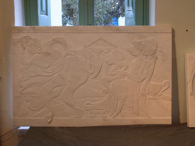 Aeolos - Oeuvre d'Algirdas Bosas - Pyrgos Tinos - Symposium sur l'artisanat du marbre