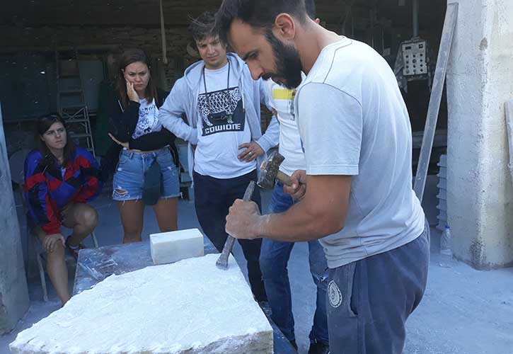 Marble Sculpture Seminar in Pyrgos Tinos